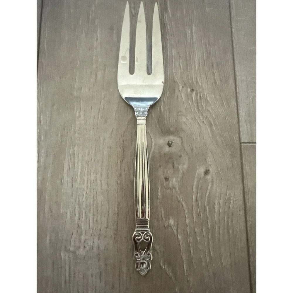 Towle Stainless‎ Steel 18/10 KING GUSTAV Slotted Cold Meat Fork China